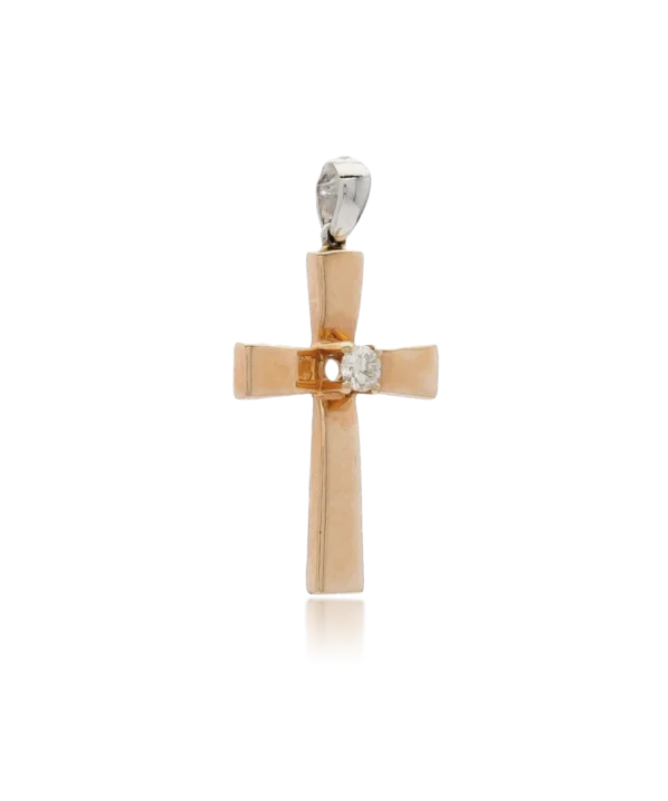 Auksinis pakabukas su briliantu "kryželis" - Image 2